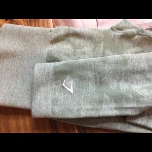 Gymshark camo seamless leggings sage green